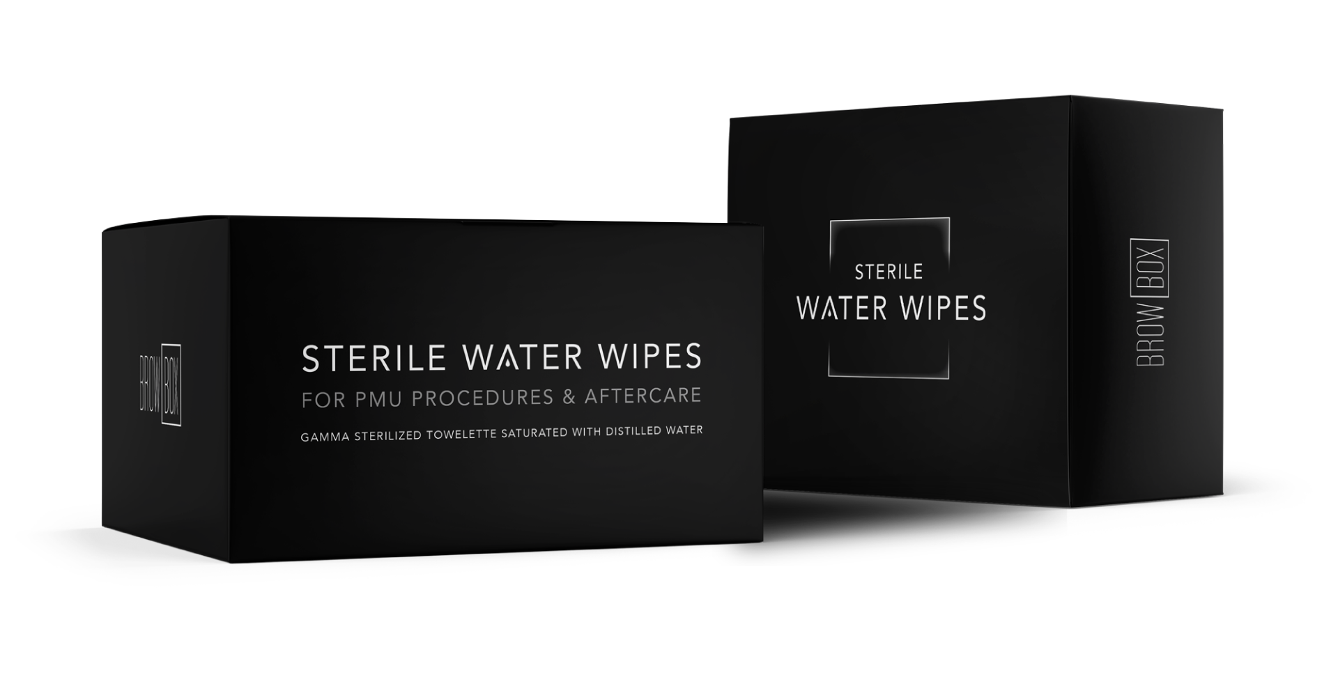 Brownude Sterile Wet Wipe Box Packaging Mockup